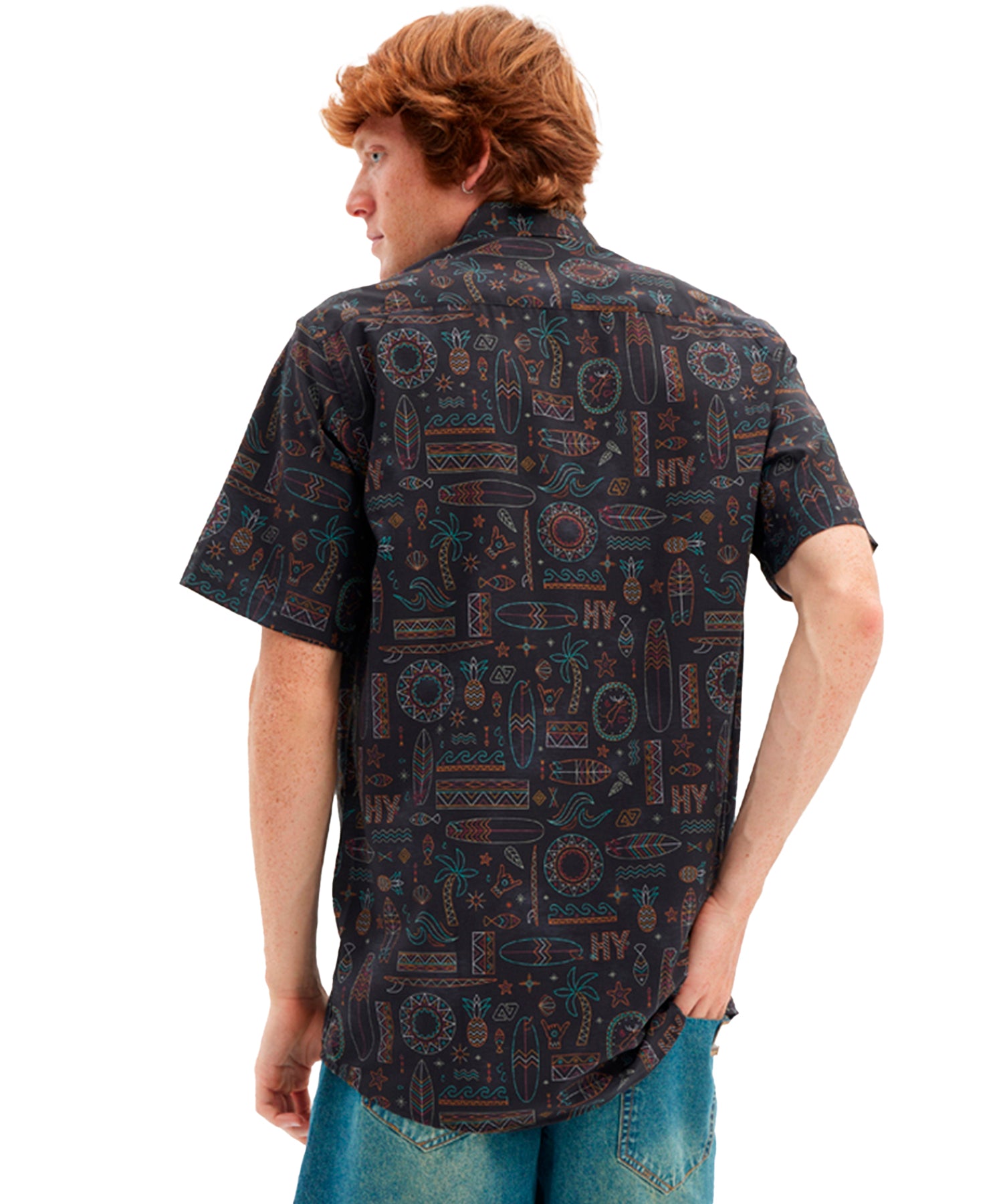 camisa-hombre-hydroponic-tribal-charcoal-manga-corta-estampado-integral-color-gris-azulado