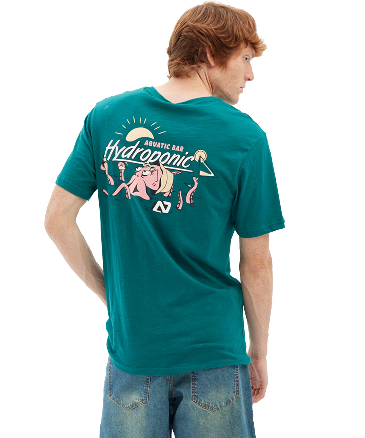 hydroponic-camiseta-aquatic-color-verde-serigafia-en-pecho-y-espalda-mabga-corta.