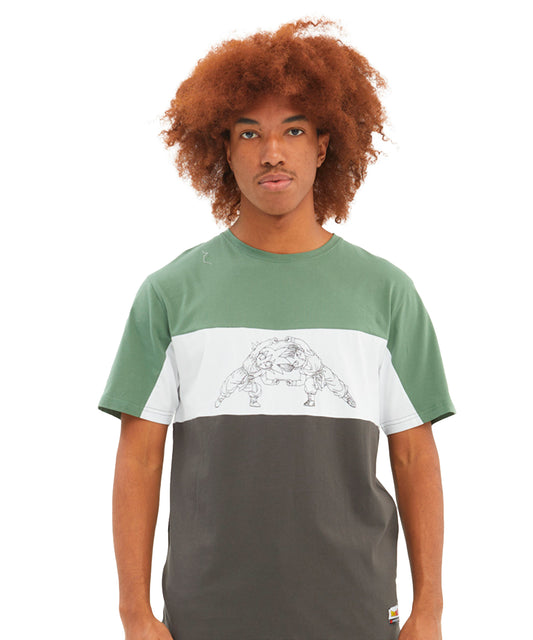 hydroponic-camiseta-dragon-ball-z-gohanks-color-gris-verde-blanco-estampado-en-el-pecho-y-en-la-espalda-algodón-160grms