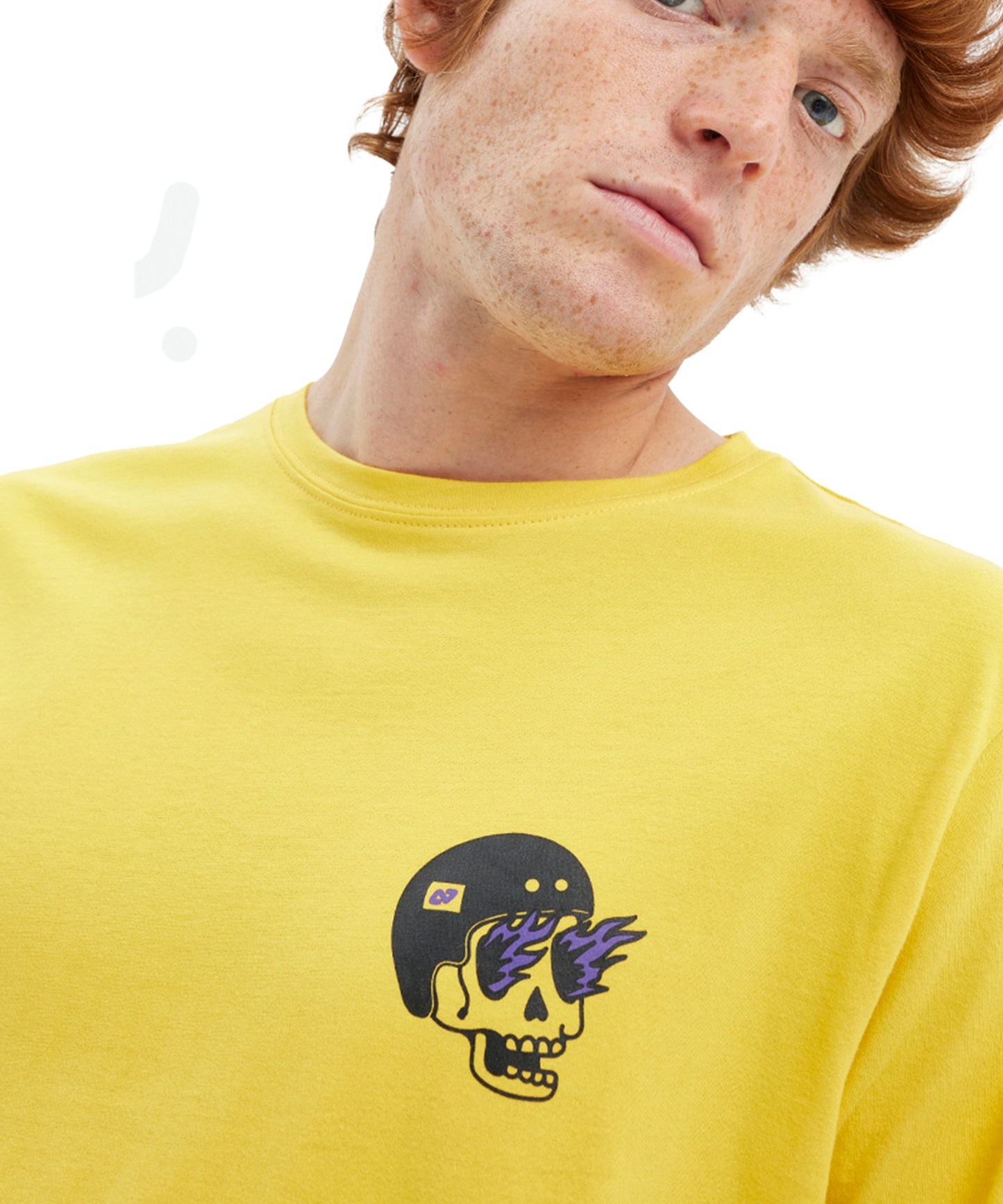 camiseta-manga-corta-hydroponic-pushing-yellow-color-amarillo-serigrafia-grande-en-la-espalda-algodón-100%.