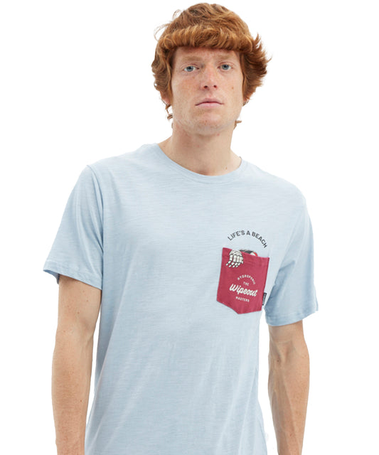 hydroponic-camiseta-reaper-color-azul-manga-corta-bolsillo-con-serigrafía-algodón-100%