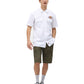 dickies-millerville-pantalón corto tipo cargo-color kakhi con bolsillos laterales-algodón 100 por 100.