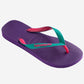 havaianas top mix new purple las míticas chanclas de playa brasileñas de color púrpura ,versátiles,comodas y coloridas.