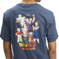 hydroponic-camiseta-dragon-ball-z-group-dark-blue-de manga corta de la colaboración exclusiva entre Dragon Ball Z-e-Hydroponic-100% Algodón-130gr.