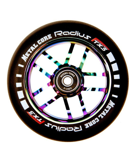 ruedas-scooter-metal-core-radius-goma-negra-y-núcleo-negro-núcleo metálico- radial-para street-o-park-elegantes-y-resistentes