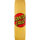 santa cruz-deck-classic dot-yellow-tabla de skate-7.75"-cóncavo médio 3D-7 capas de arce norteamericano-INCLUYE LIJA GRATIS