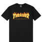 thrasher-camiseta-flame logo-black-la icónica-camiseta de thrasher-algodón 100%-color negro.