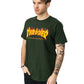 thrasher-camiseta-flame logo-green-la icónica-camiseta de thrasher-algodón 100%-color verde.