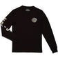 volcom-camiseta-sick-black-Camiseta de manga larga para niños-cuello redondo corte clásico-algodón orgánico-serigrafiado Triple Stone-100%algodón