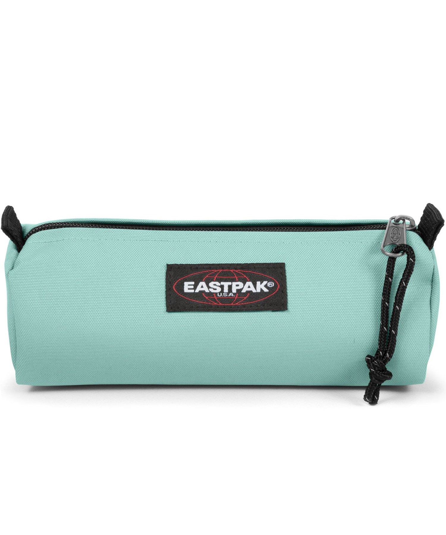 eastpak estuche benchmark de color turquesa claro, practico, sencillo, y duradero, cierre con cremallera.