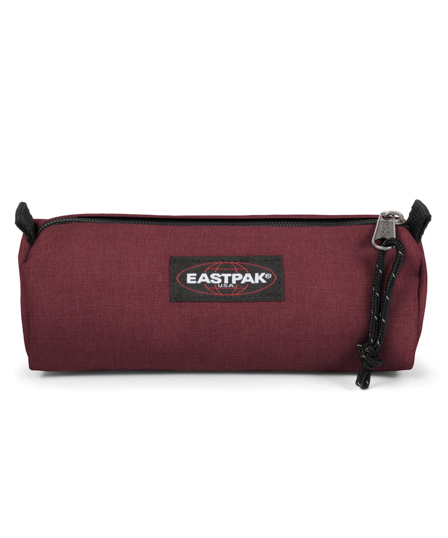 eastpak estuche benchmark de color granate, practico, sencillo, y duradero, cierre con cremallera.