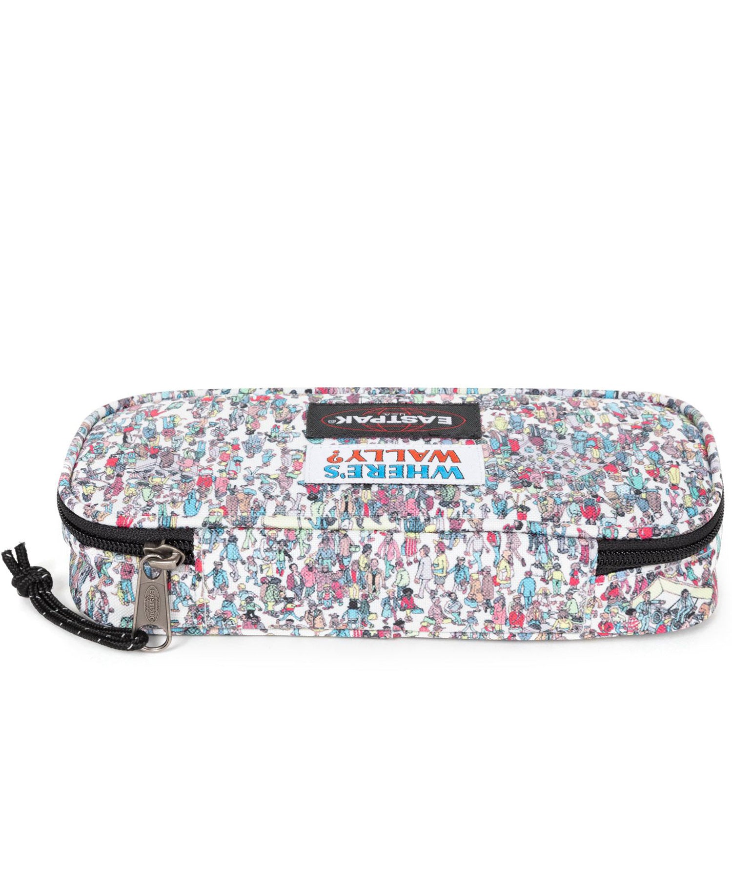 eastpak-estuche-oval-single-wally-pattern-white-practico-estuche-para-guardar-todo-lo-necesario-para-el-cole-u-oficina-100%-poliester