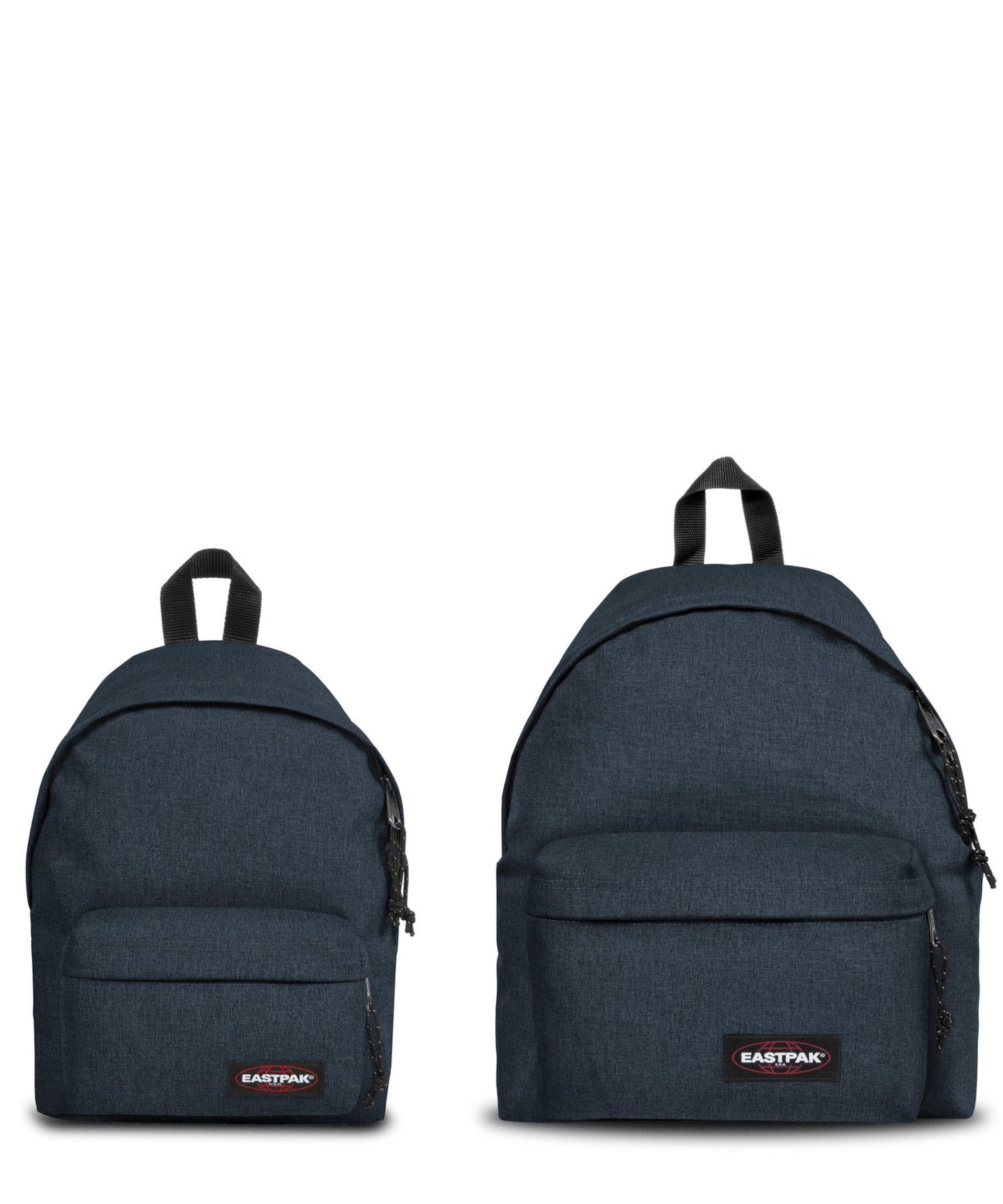 eastpak mochila orbit -triple-denim- la hermana pequeña de la mítica padded pak´r de color tejano tejido impermeable y durabilidad garantizada.