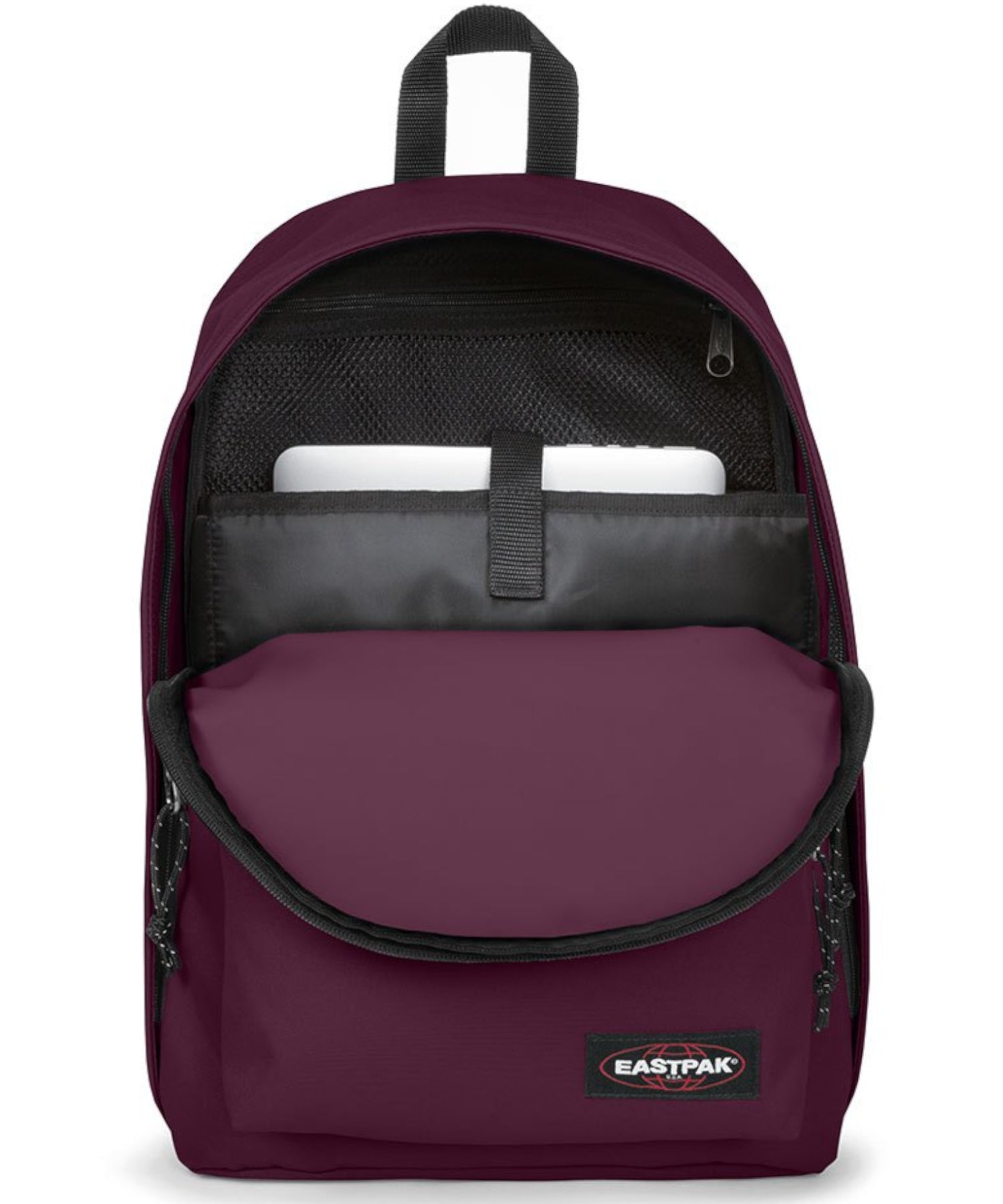 mochila-eastpak-out-of-office-plum-purple-color-lila-27-litros-de-volumen-varios bolsillos-resistente-al-agua