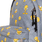 mochila-eastpak-out-of-office-con-estampado-tweety-grey-en-fondo-gris-27-litros-de-volumen-varios bolsillos