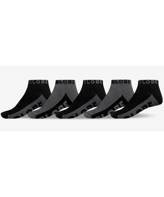 globe-calcetines-cortos-ankle-socks-color-negro-gris-algodón-y-elastano