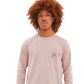 hydoponic-camiseta-de-manga-larga-party-house-color-rosa-logos-en-bolsillo-y-espalda-algodón-100%