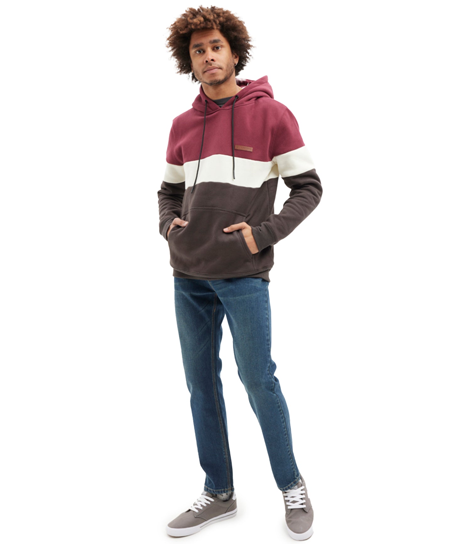 maravillosa sudadera con capucha, de tres colores, material suave y cálido, doble bolsillo central.