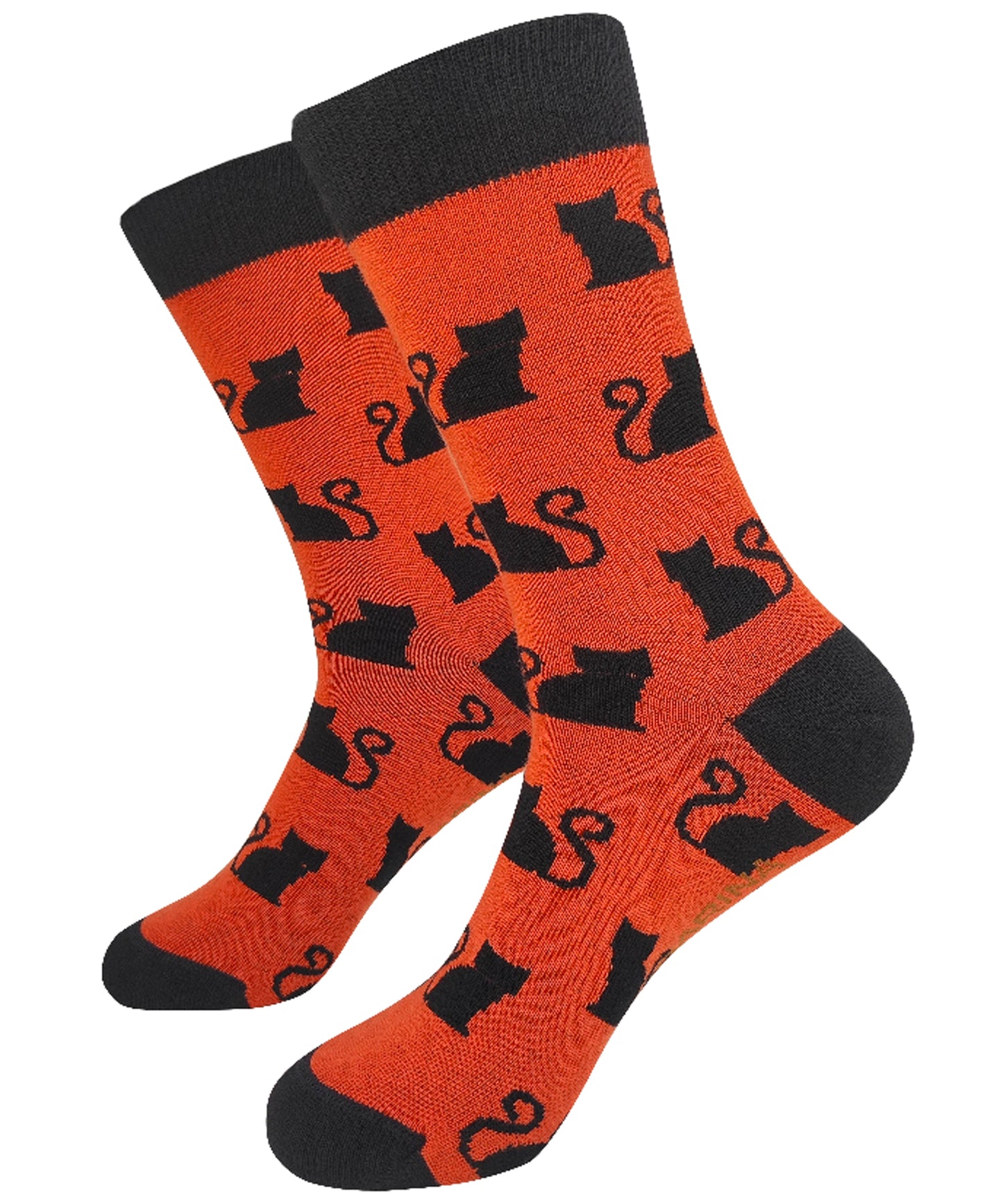 mandarina-socks-calcetines-color-rojo-comodísimos-90%-algodón-divertidos-diseños