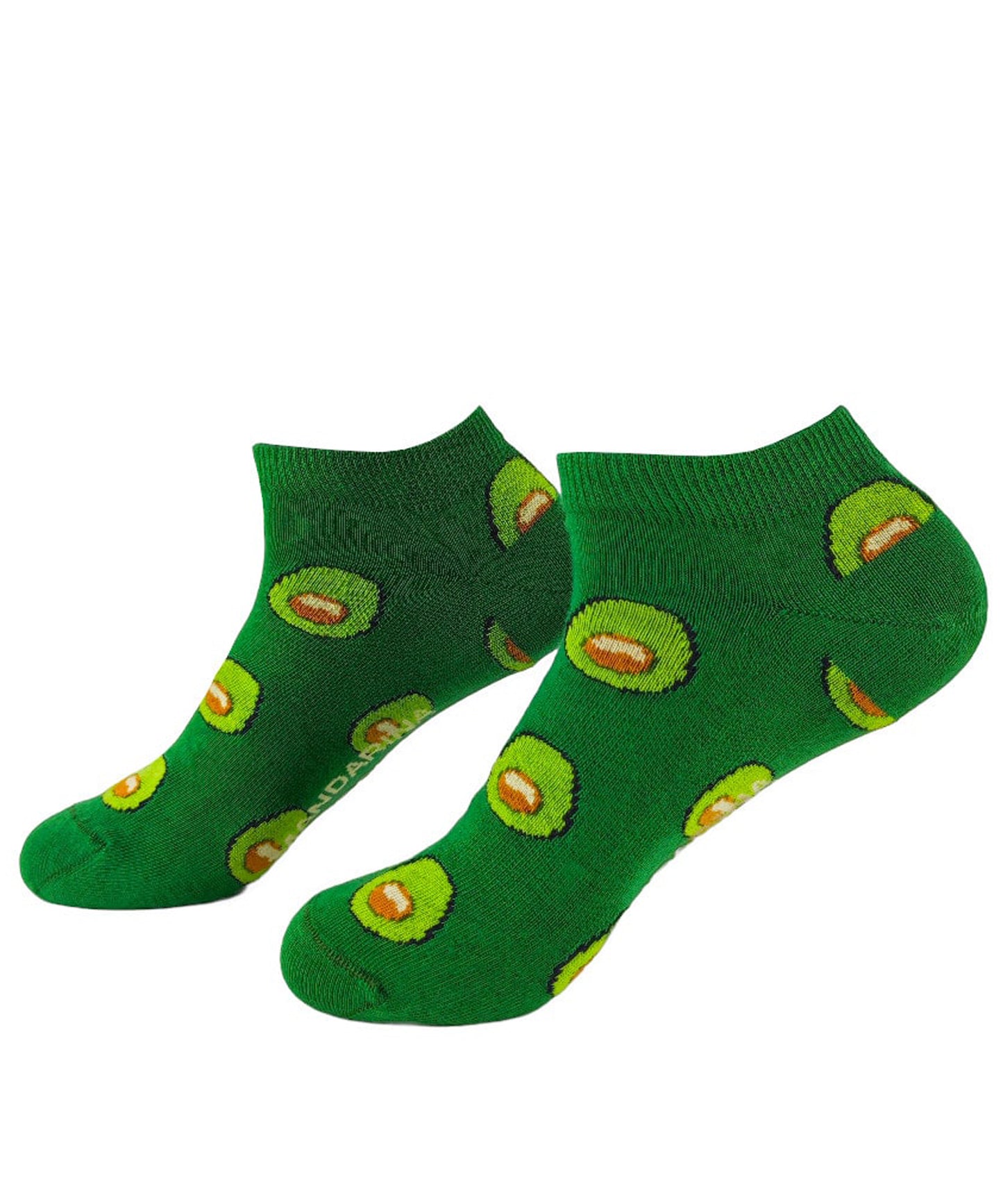 mandarina-socks-calcetines-cortos-abocado-color-verde-suavidad-y-calidad-con-un-estampado-atrevido