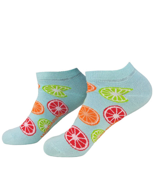 mandarina-socks-calcetines-cortos-citrics-color-azul-ideales-para-el-verano-estampado-original-algodón-90%