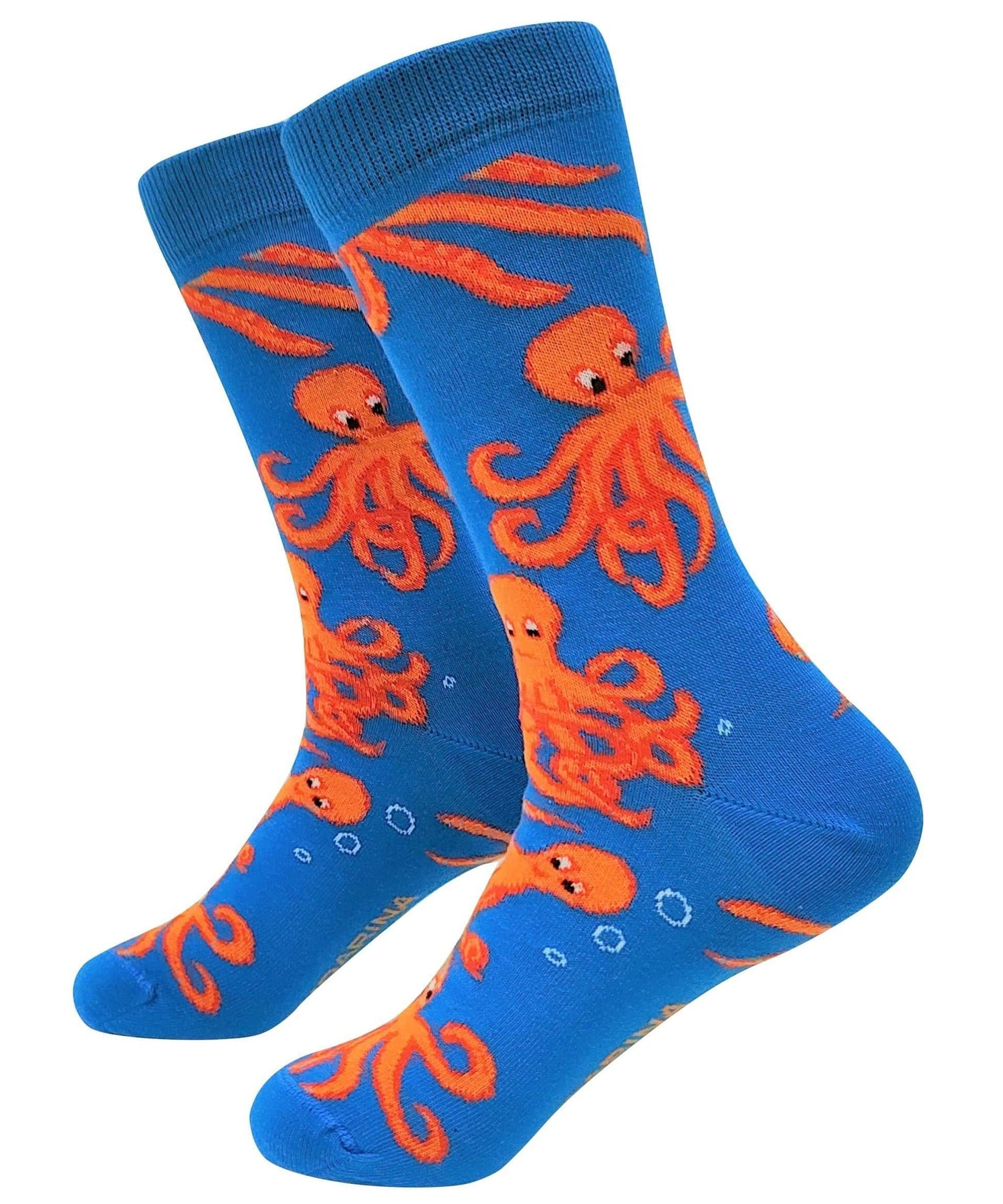 mandarina-socks-calcetines-octopus-super-comodos-color-azul-divertido-estampado-aigodón-90%