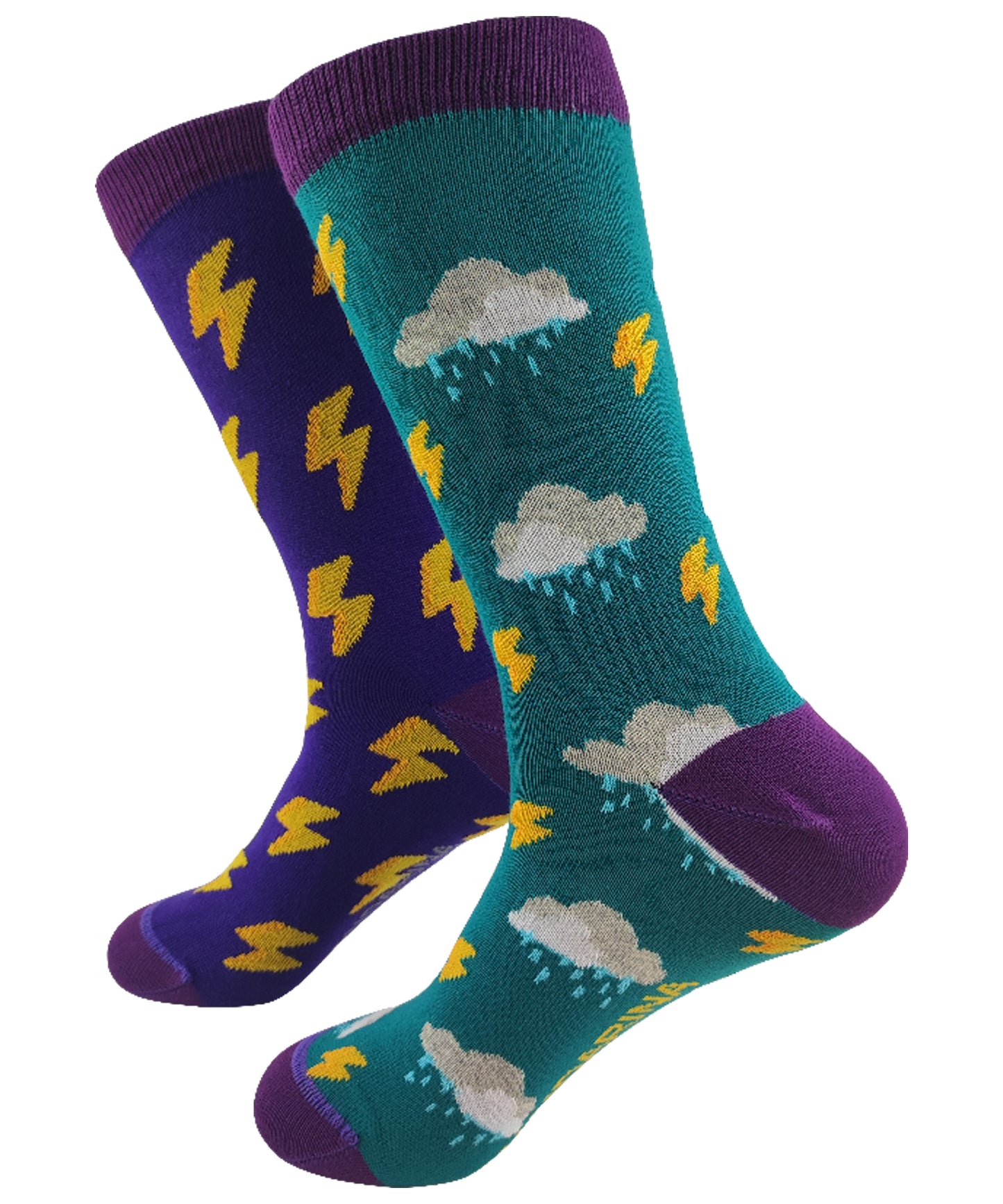 mandarina-socks-calcetines-weather-color-azul-verde-totalmente-estampado-algodón-90%-alta-calidad
