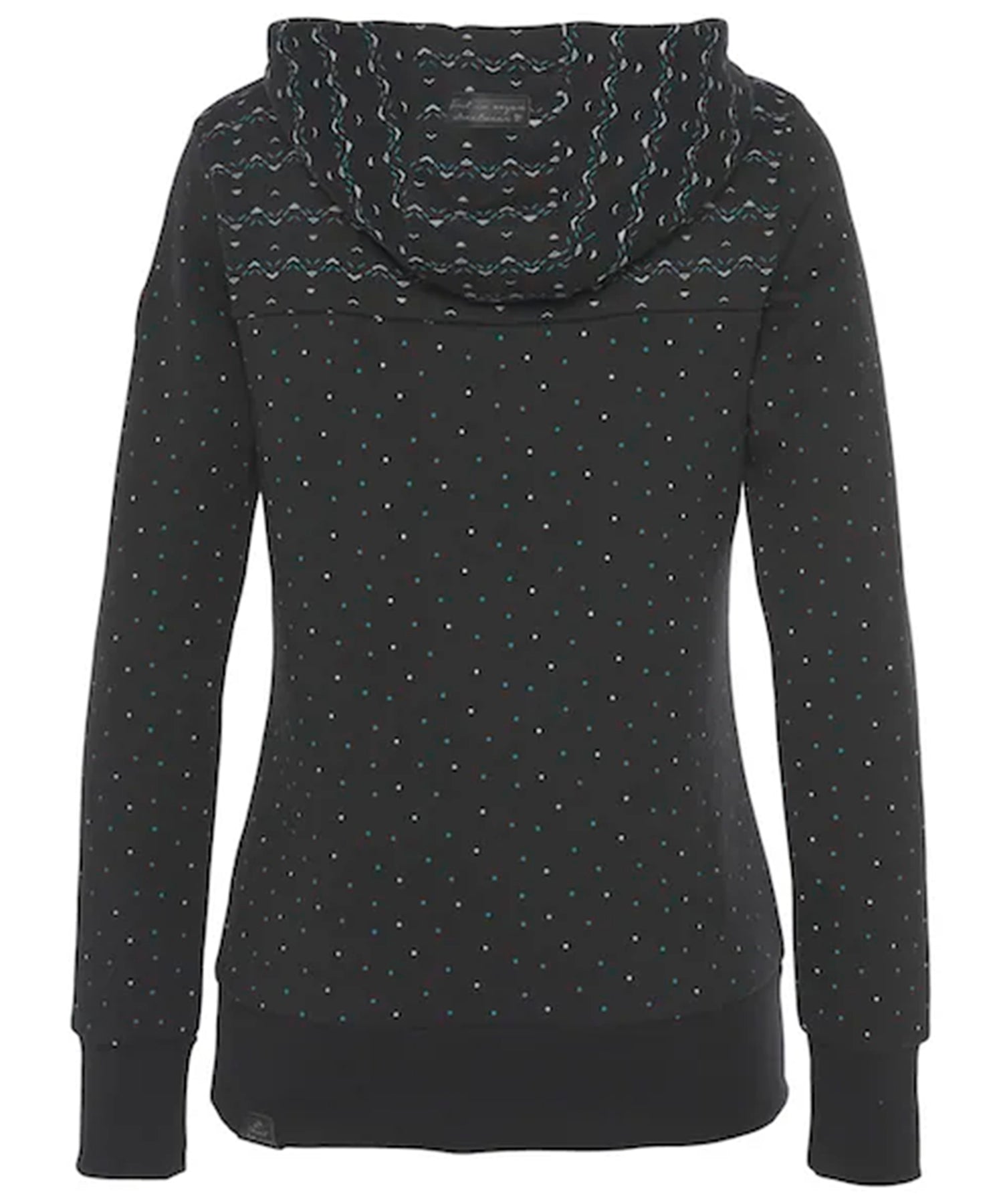 estupenda-sudadera-de-mujer-ragwear-angell-cálida de color-hueso-cuello-alto-estampado en toda la prenda.