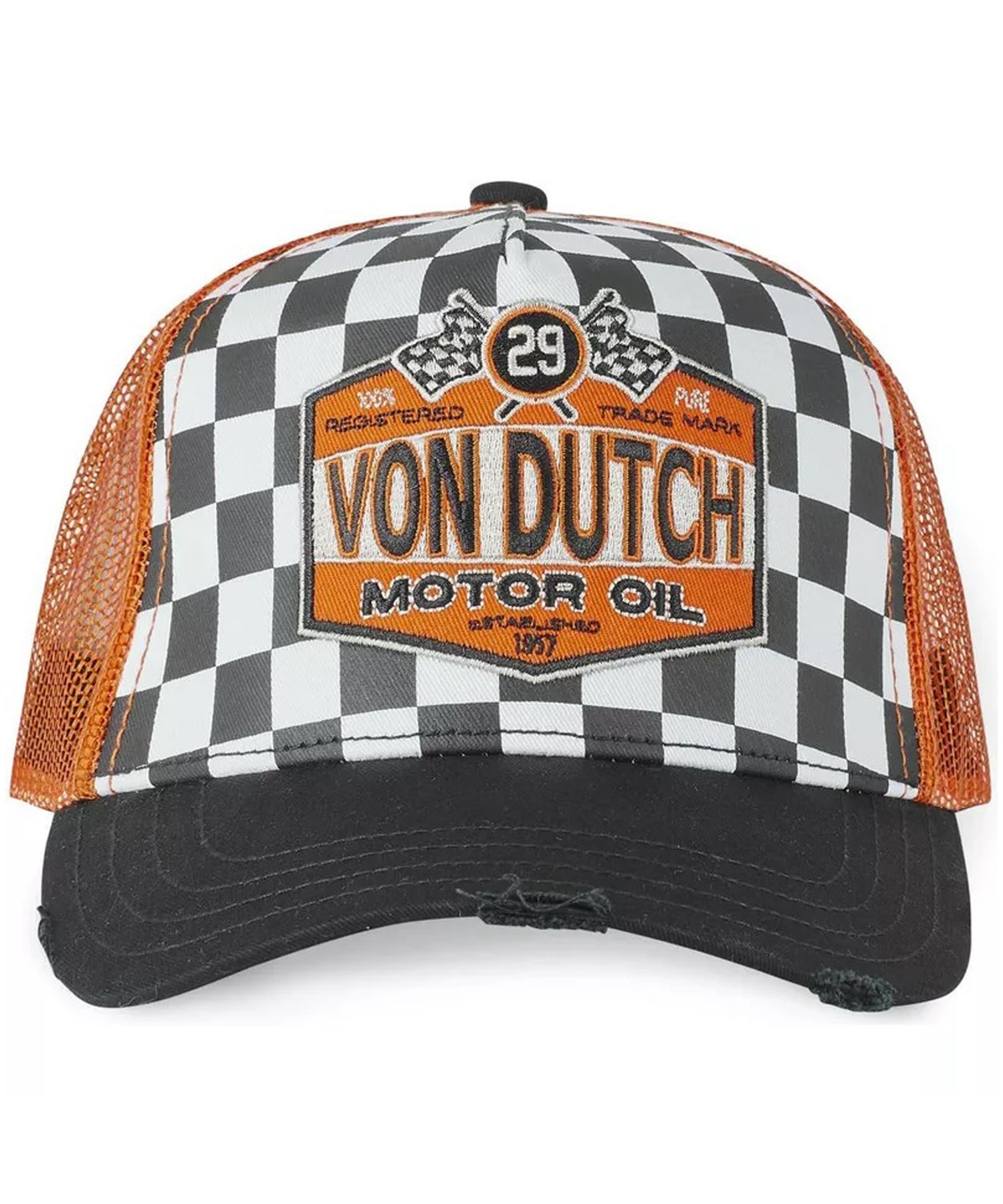 von-dutch-gorra-tipo-trucker-oil-color-a-cuadros-malla-color-naranja-ajustablle-logo-von-ducth-en-el-frente