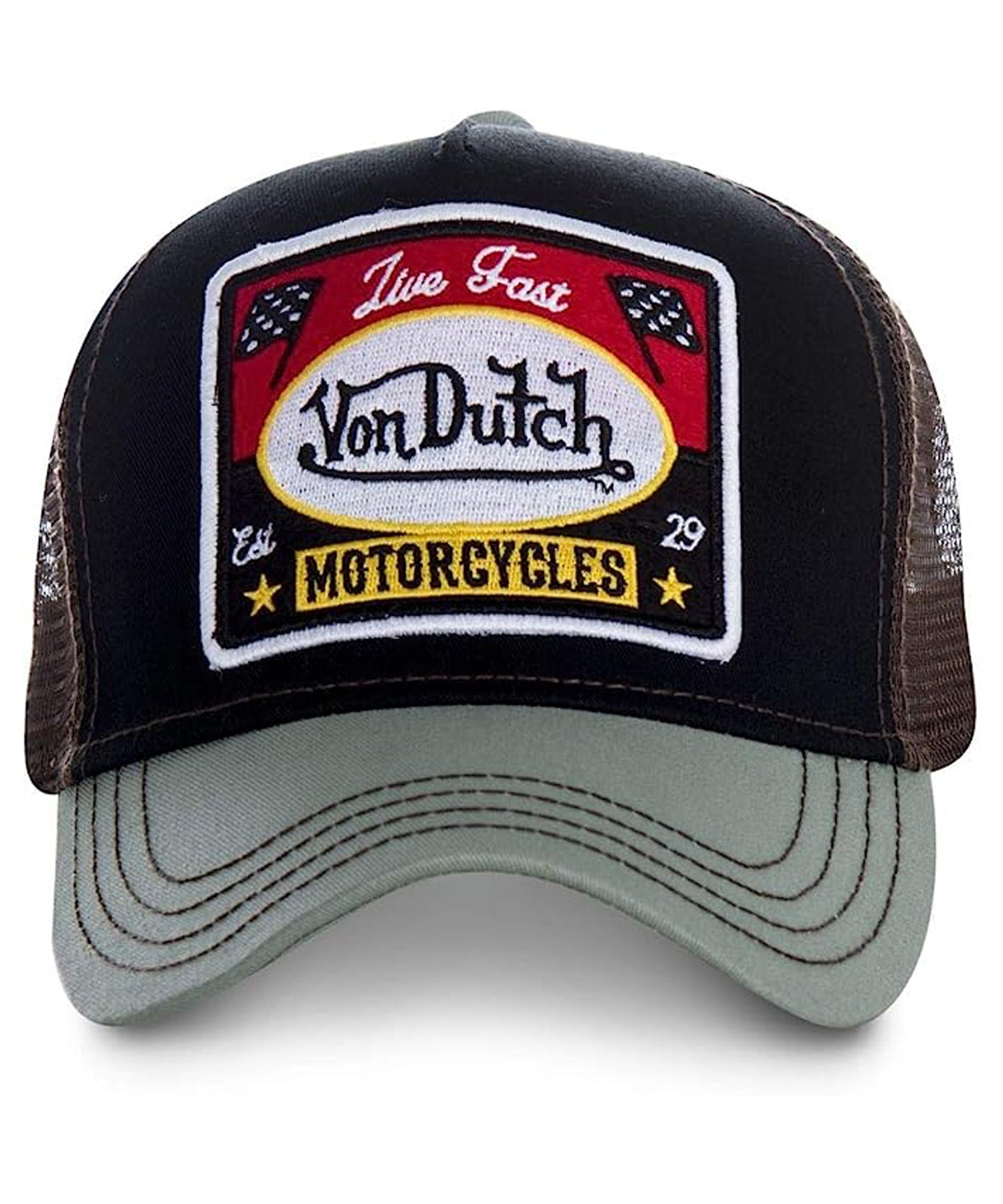 gorra-von-dutch-tipo-trucker-jac-to-rejilla-transpirable-color-NEGRO-GRIS-logo-von-dutch