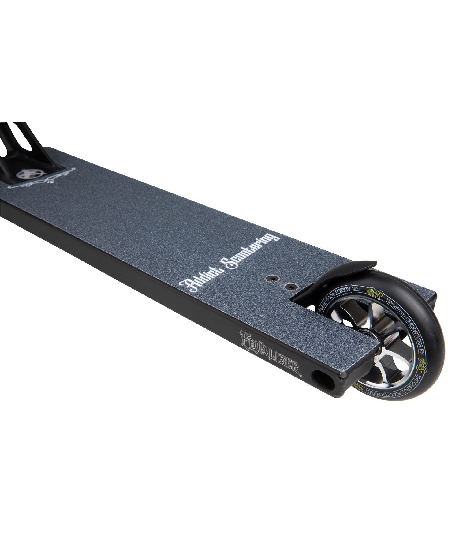 addict-scooter-completo-equalizer-20-color-negro-cromo-profesional-materiales de primera calidad-rígido y robusto.
