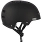 bullet-casco-skate-de-luxe-color-negro-mate-carcasa dura abs-12-orificios de ventilación-acolchado-interior