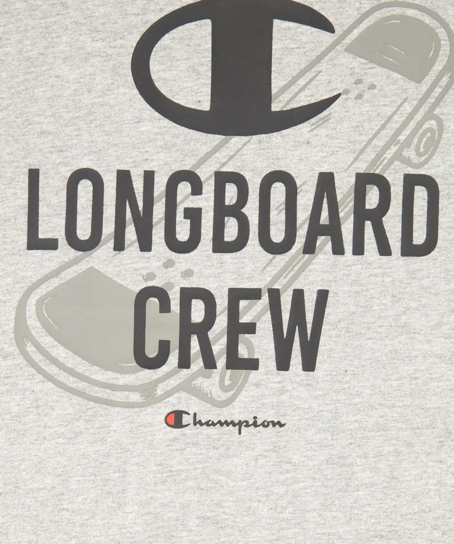 champion camiseta skateboard graphic de color gris y manga corta algodón de calidad 100 por cien -para niños/as.