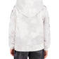 Sudadera con capucha para niños Champion de color blanco con estampado tie dye