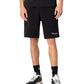 champion shorts-logo-bordado-negro-comodisimos shorts de color negro con logo bordado y hechos de algodón pesado
