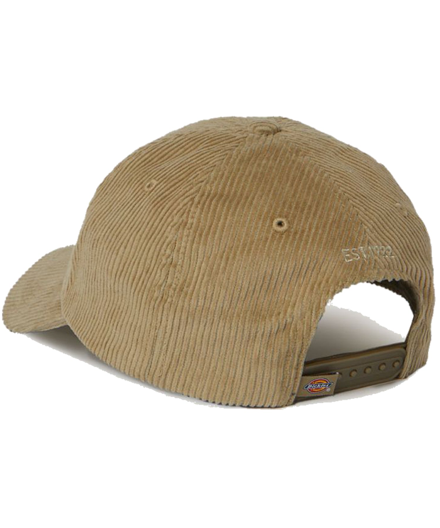 dickies-gorra-hardwick-cord-marrón-la clásica forma de una gorra de béisbol-tejido pana-Clásico diseño de 6 paneles