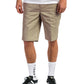 dickies pantalón corto slim straight flex de color beige, bolsillos laterales, estilo chino.