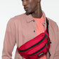 eastpak-doggy bag riñonera amplia de color rojo-dos bolsillos delanteros y uno trasero-calidad y durabilidad eastpak