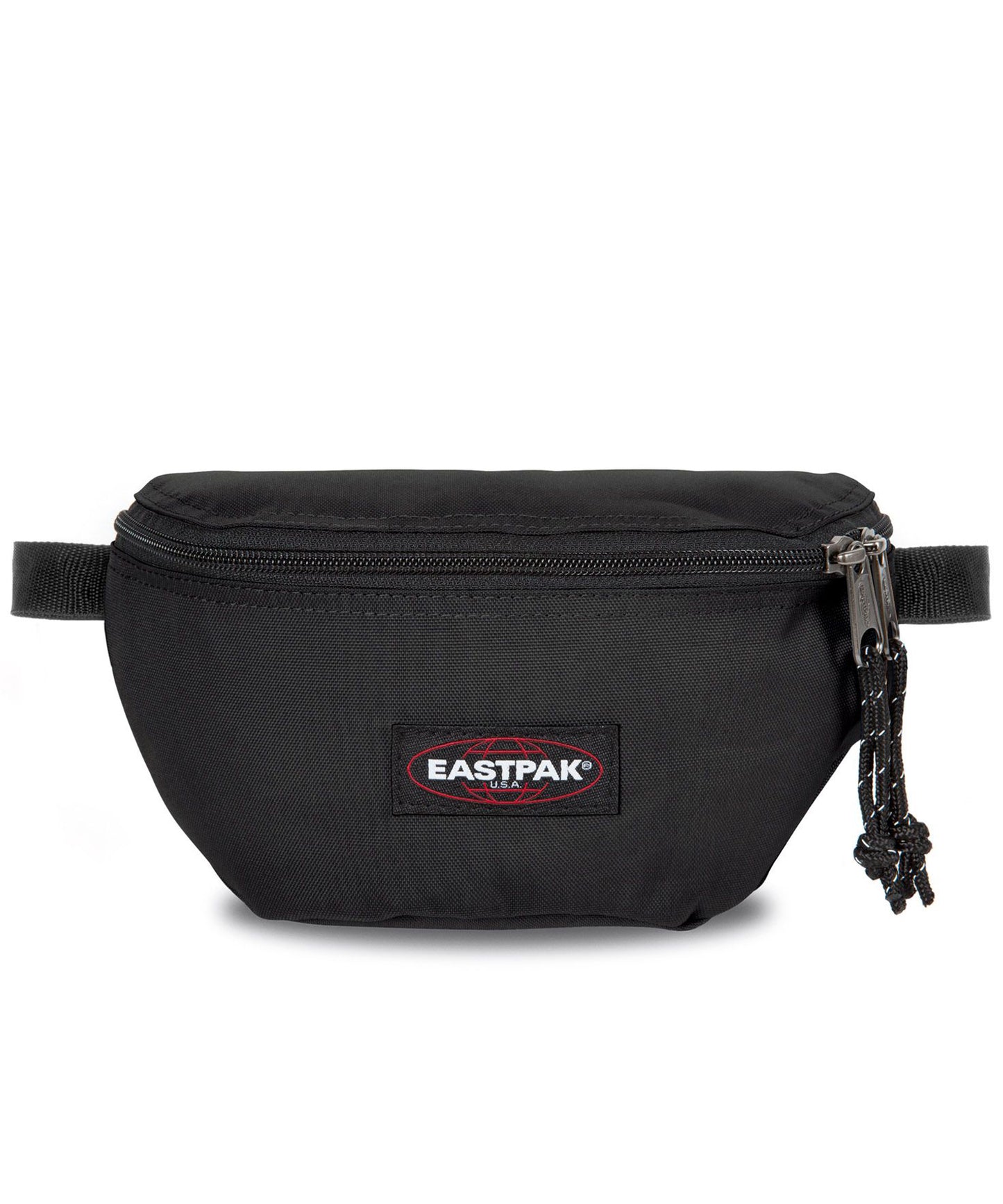eastpak -springer riñonera black -color negro-bolsillo trasero-cierre cremallera-producto impermeable y vegano..