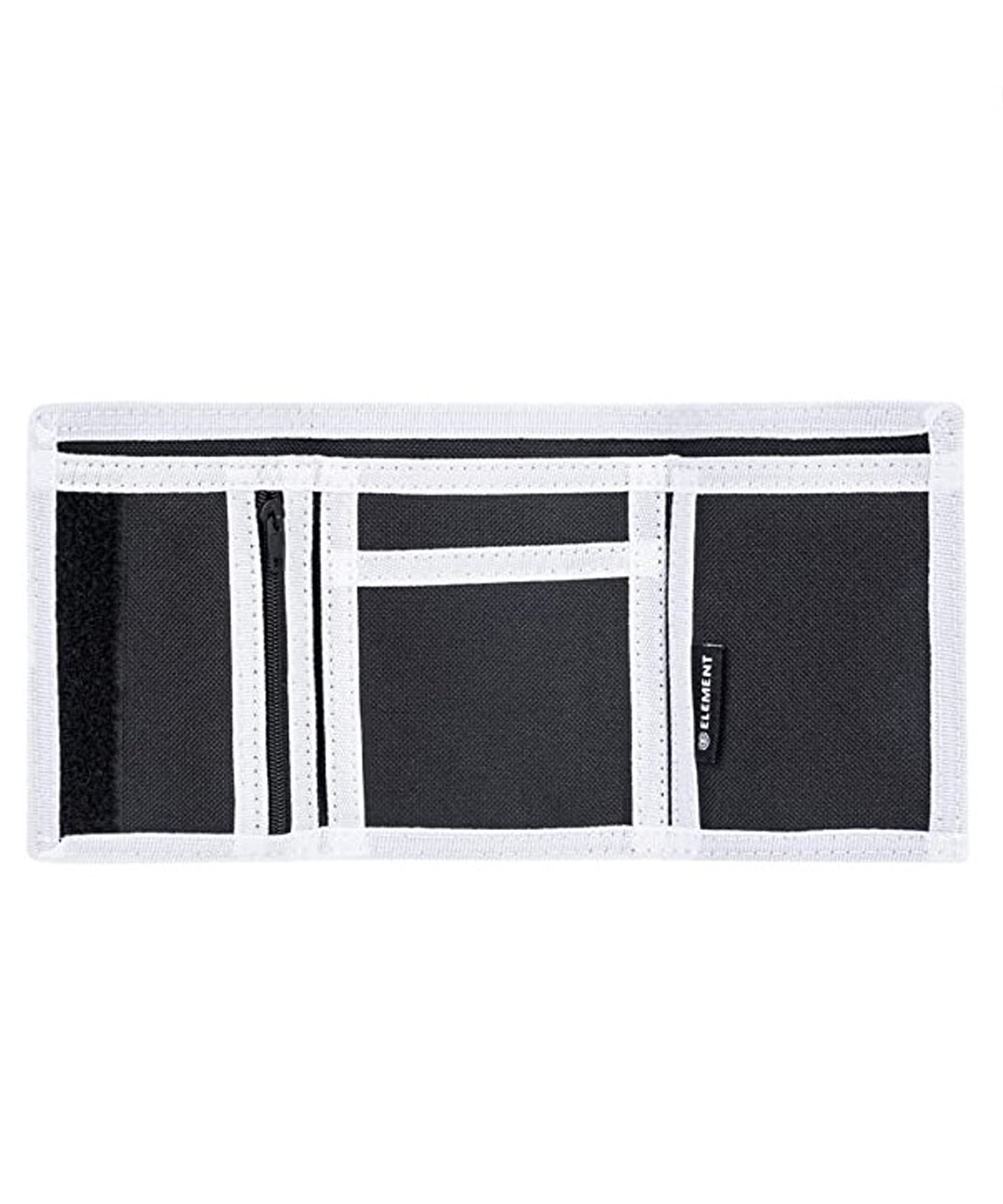element-cartera tri-fold-army-billetera de tres hojas color army-loneta de poliéster-logo element en el centro.