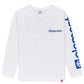 element-youth-camiseta-jointls-white-manga-larga-para-niños/as-color-blanco-logo grande en la espalda y la manga-
