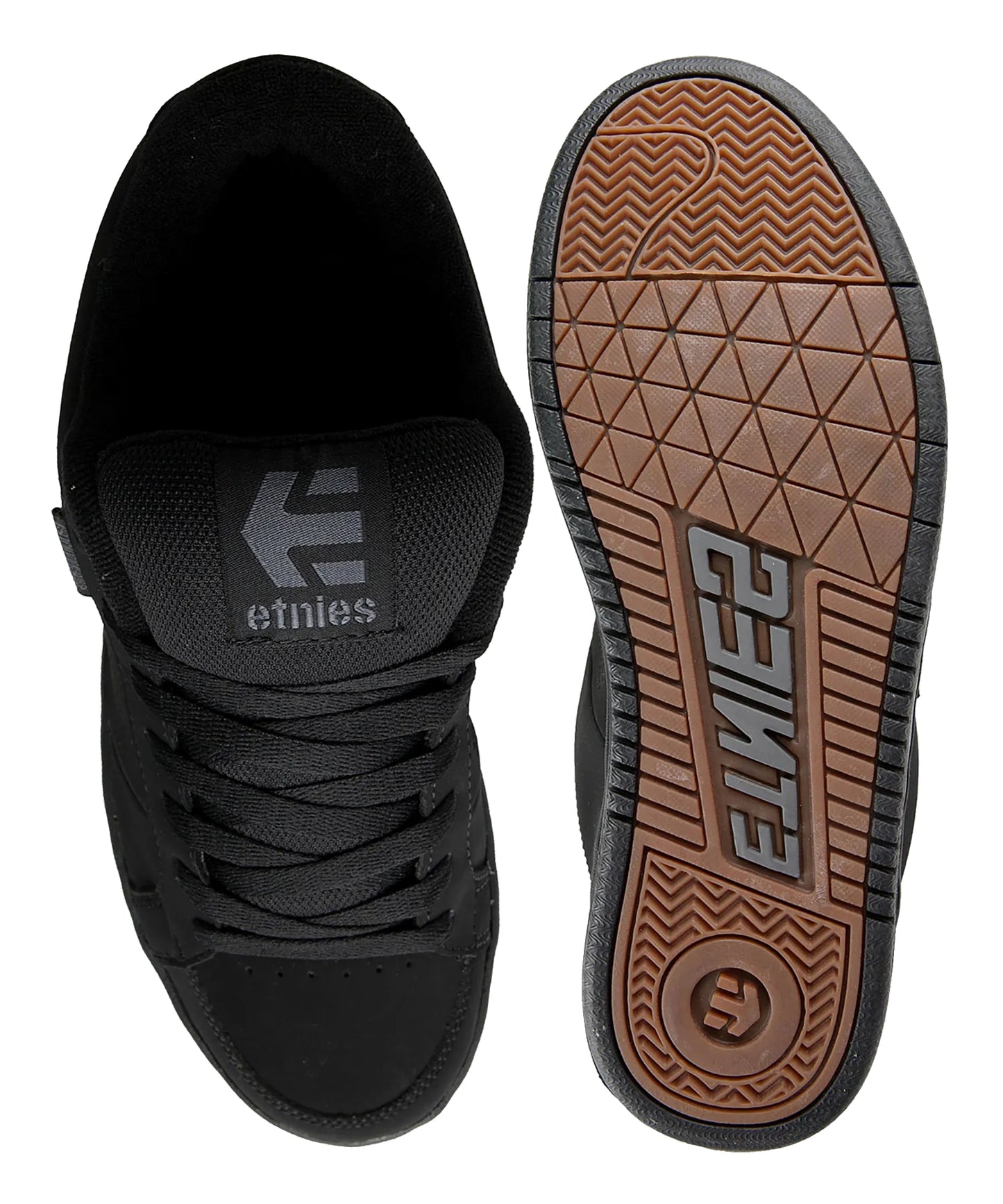 etnies-zapatillas kingpin-black-nabuk-sintetico-suela goma eva 400 nbs-plantilla eva troquelada