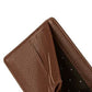globe cartera corroded 2-bolsillo para monedas con cremallera-compartimento tarjetas-piel sintética-color marrón