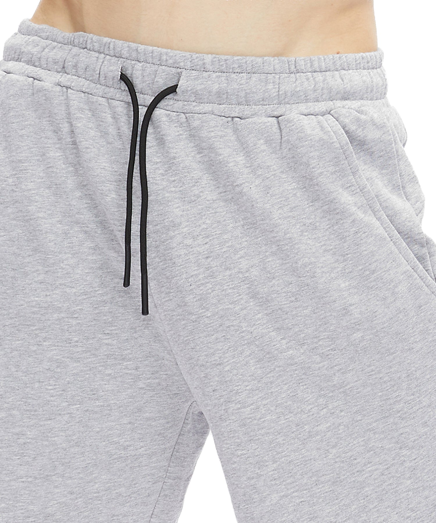 hydroponic-pantalon-corto-tipo-jogger-color GRIS-cintura con cordón ajustable-French Terry - 250gr. 100% Algodón.