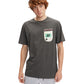 hydroponic-camiseta de niño de manga corta-color gris oscuro-bolsillo en el pecho con serigrafía de game boy-cien por cien algodón.