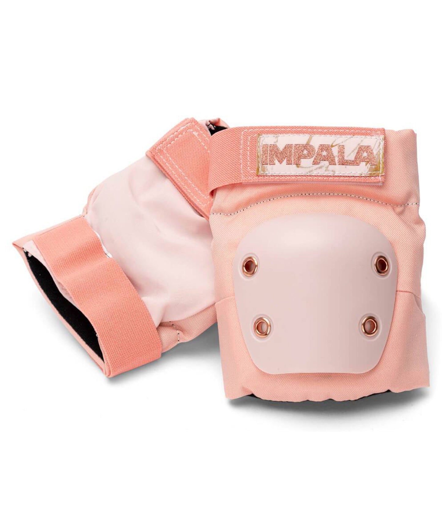mpala-set de protecciones-color rosa teja-valido para-para skate-patín en línea.-para rodillas y codos