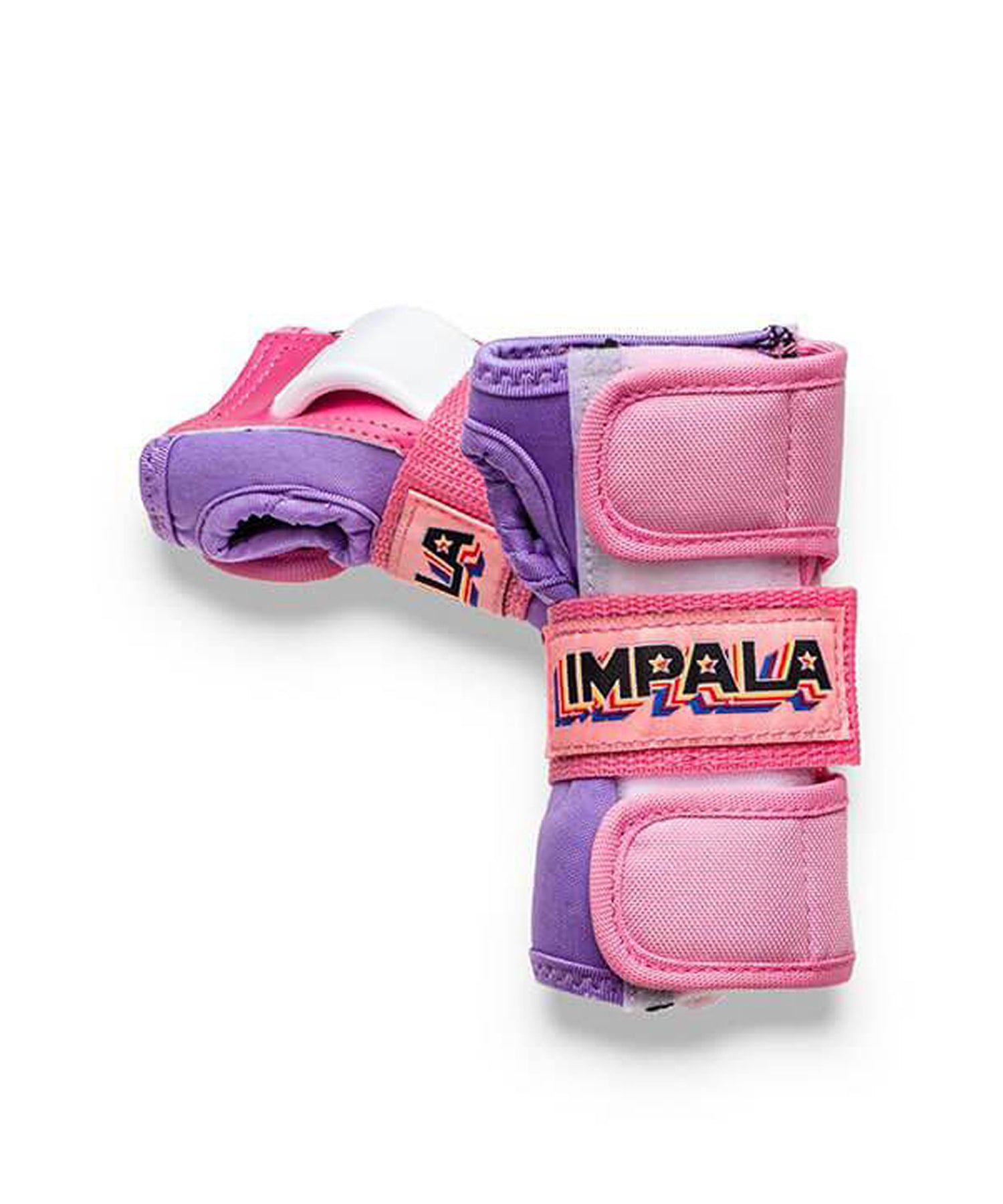 impala-set de protecciones-color rosa-valido para-para skate-patín en línea.-para rodillas y codos