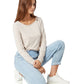 jersey-vegano-mujer-ragwear-malka-color-cream-Ajuste-normal-Escote-redondo-fabricación sostenible.
