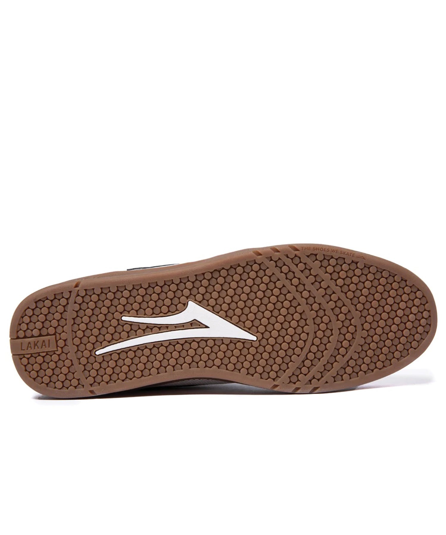 lakai-zapatillas-Brighton-white-zapato de skate duradero-puntera de una sola pieza-suela de goma caramelo-malla transpirable