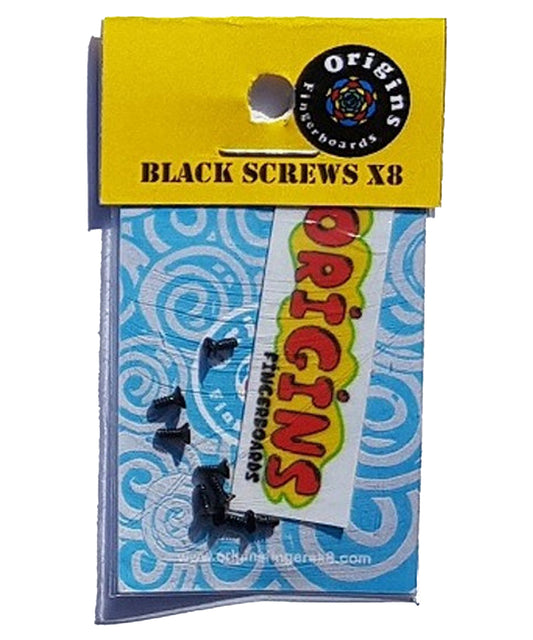 origins fingerboard-black screwsx8-Tornillos negros x8 - 5mm